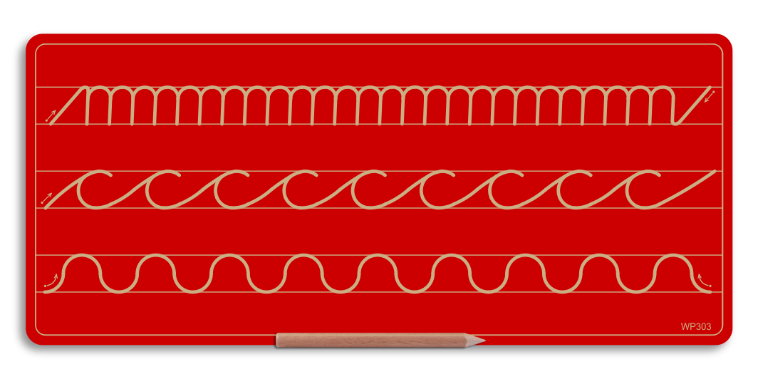 Wooden 3 Pattern Board