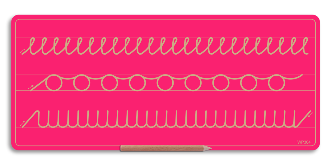 Wooden 3 Pattern Board