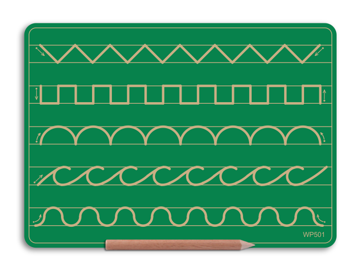 Wooden 5 Pattern Board