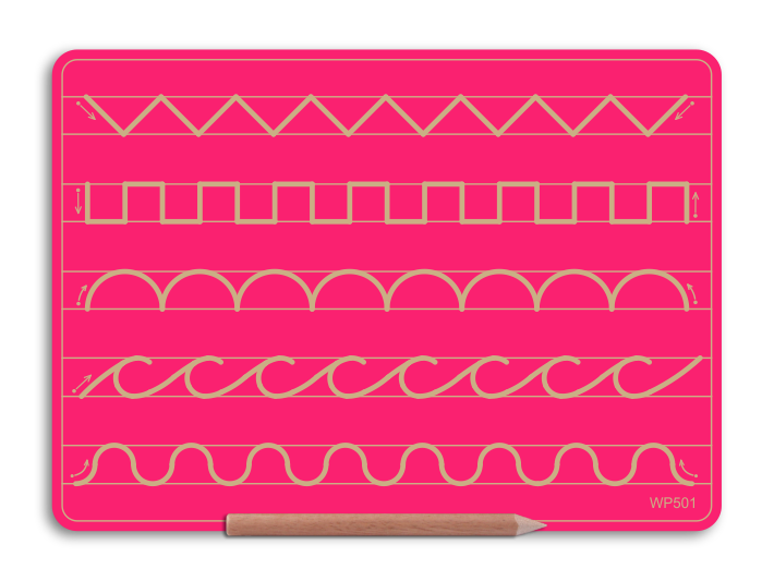 Wooden 5 Pattern Board
