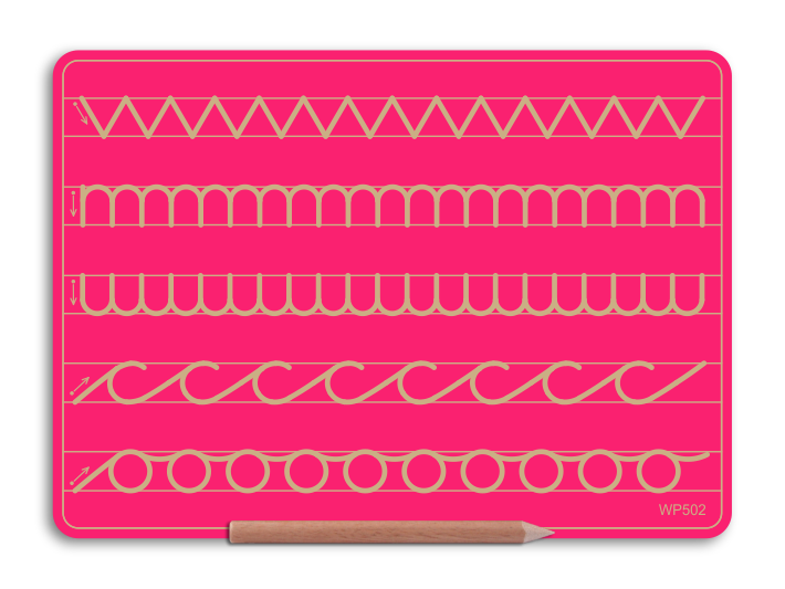 Wooden 5 Pattern Board
