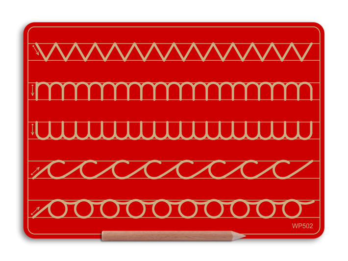 Wooden 5 Pattern Board