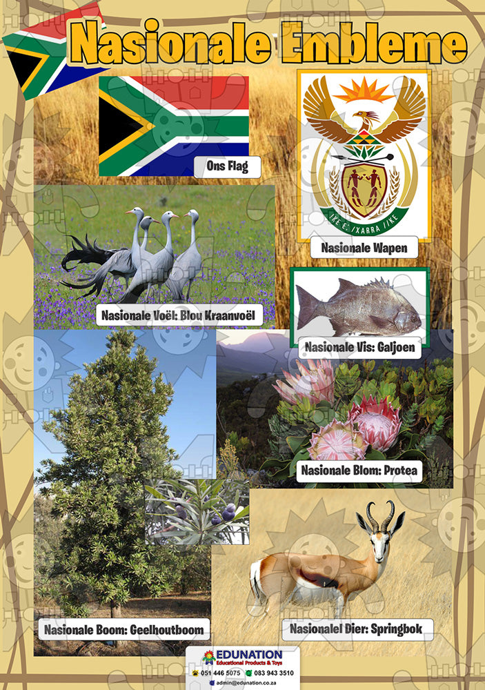 Nationale Embleme A3 Poster