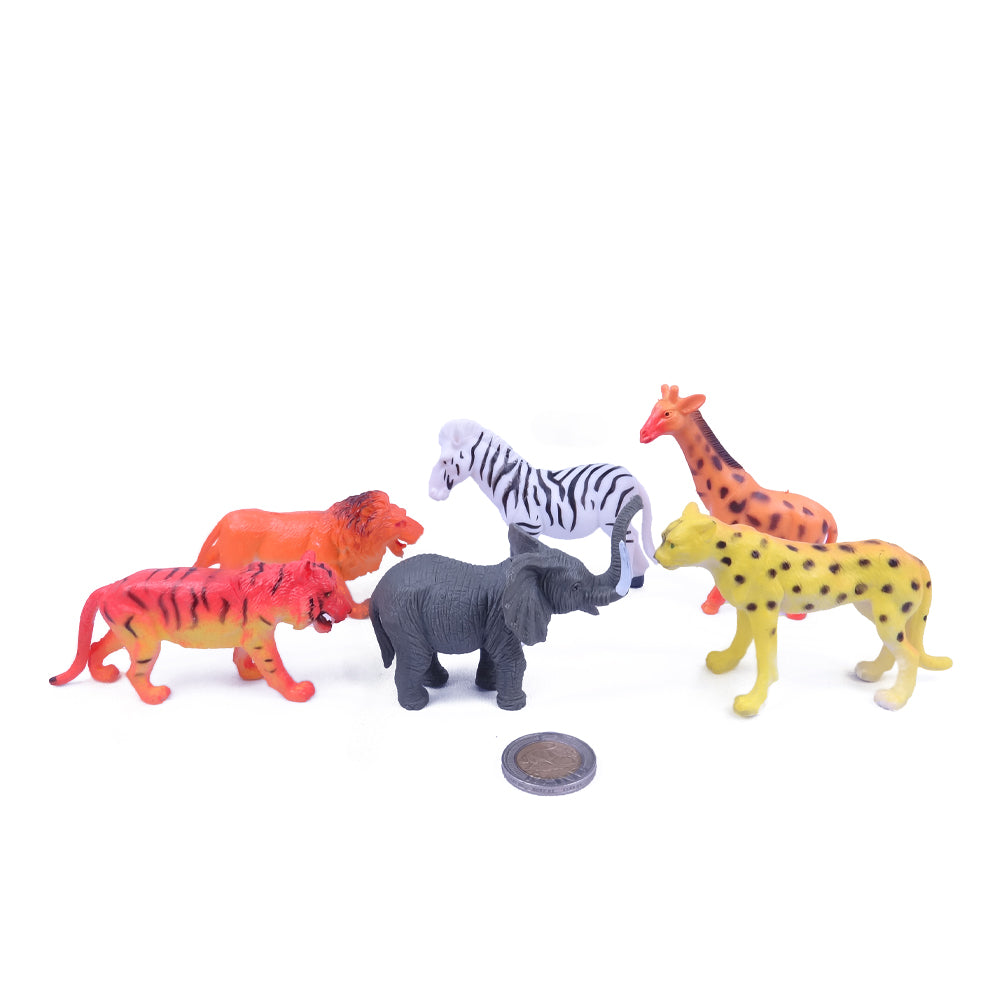 Animals Wild Medium Set of 6