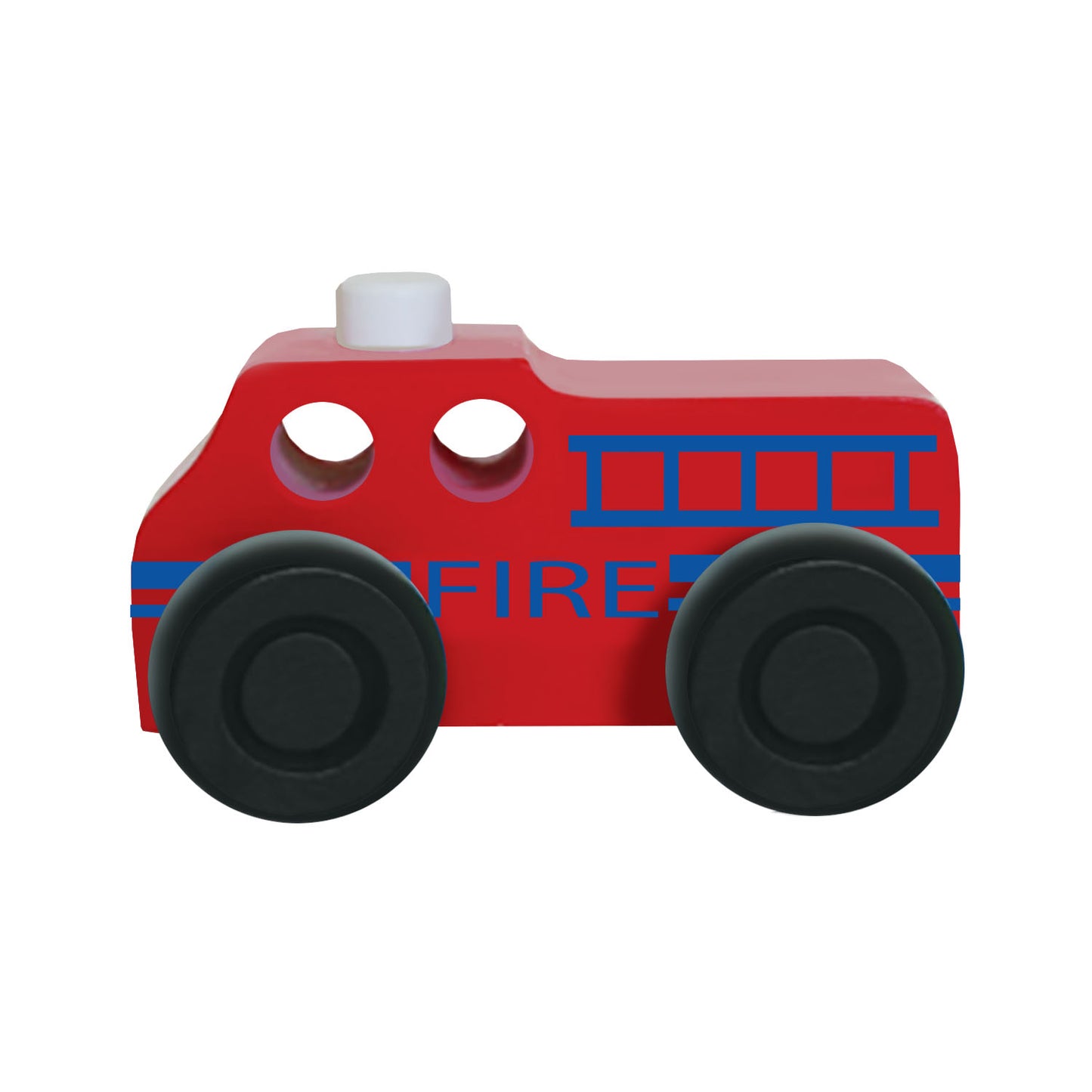 Wooden Car - Red Fire