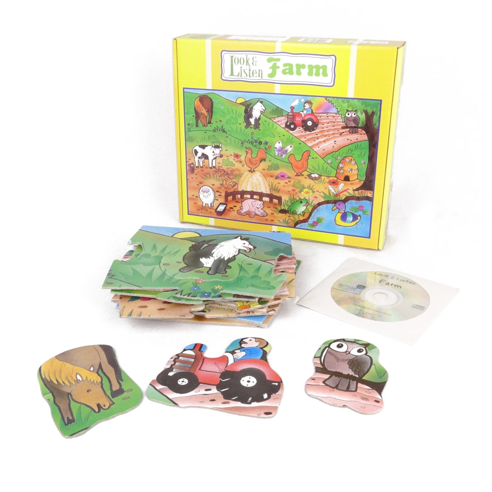 Puzzle - Look & Listen Farm (24 pieces)