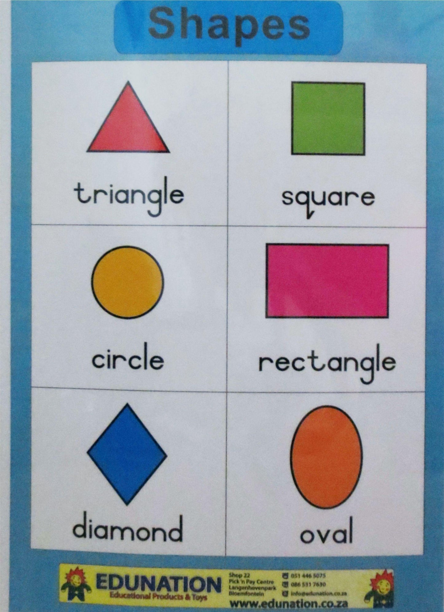 2D Shapes - Single Sided - Edunation South Africa