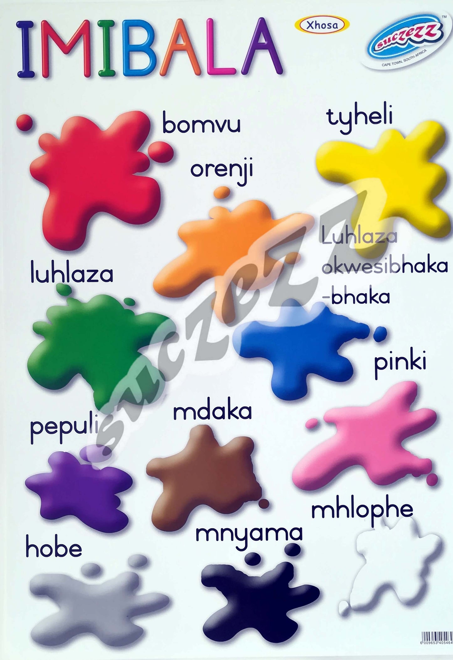 Poster - Imibala (Colours) - Xhosa
