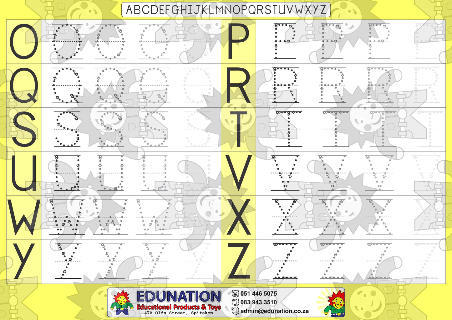 A-Z writing - Double Sided - Edunation South Africa