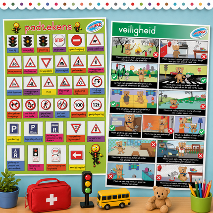 Collection image for: Muurkaarte - Reëls & Veiligheid