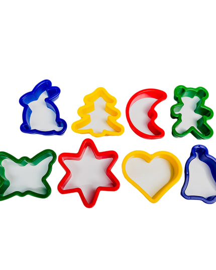 Clay-Play dough Cookie Cutters Assorted 8's