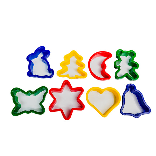 Clay-Play dough Cookie Cutters Assorted 8's