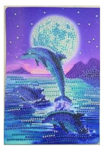Craft Kit - Diamond Dot and Dazzle - Dolphin - A5