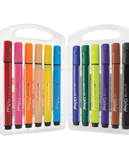 Washable Koki - Crush-Proof Fibre Tip - 12's