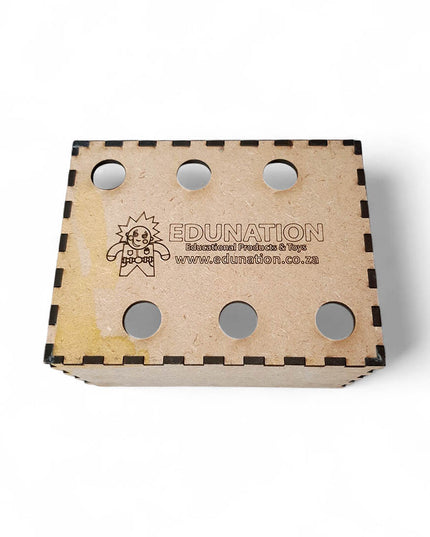 Scissors Holder - wooden 6 hole