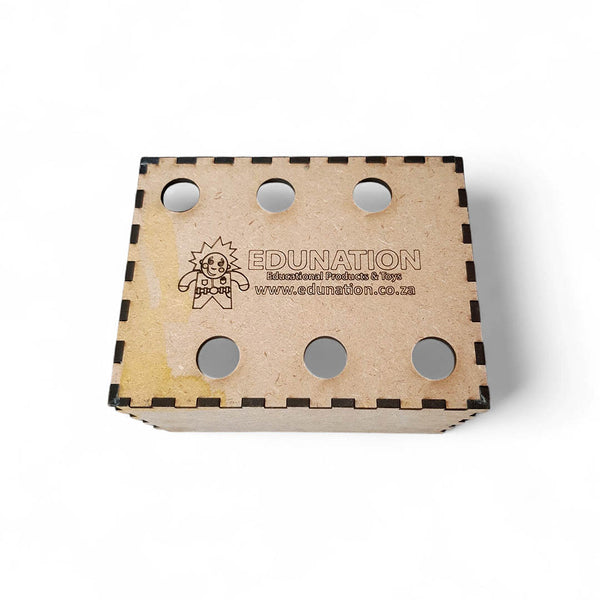 Scissors Holder - wooden 6 hole