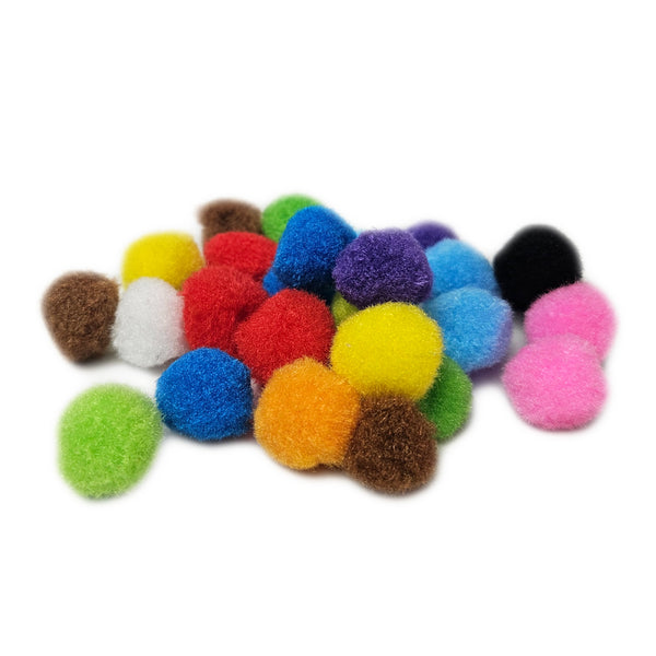 Pom Poms 20mm 25's Assorted