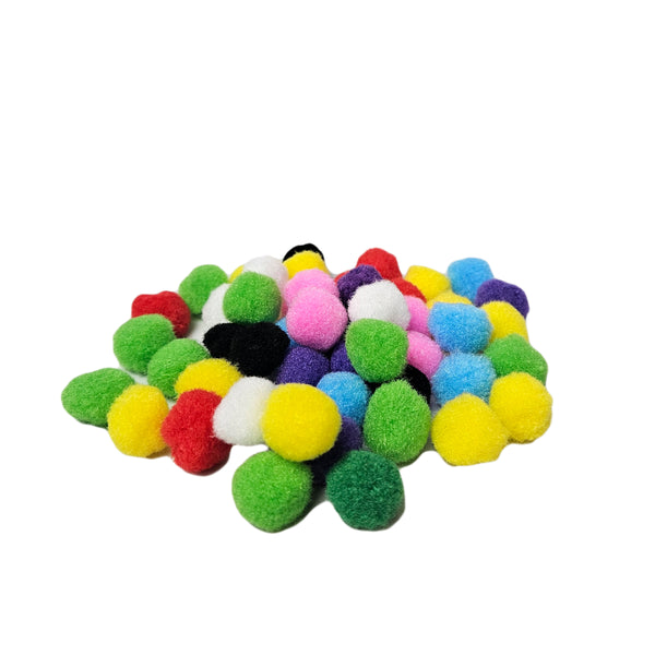Pom Poms 20mm 50's Assorted