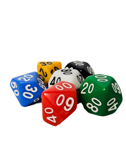 Dice Numbers - Ten Sided 00-90