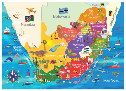 Puzzle - 24 Piece Map of South Africa