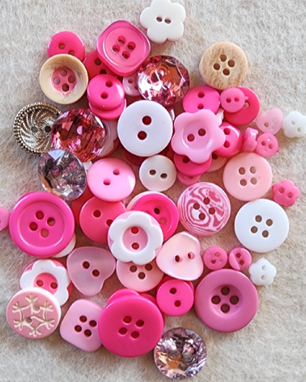 Buttons PINK MIX 12g