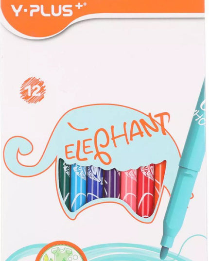 Y+ Fibre Pen Elephant 12's