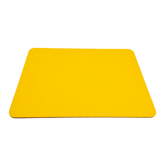 Play Dough Board - coloured wooden board - yellow