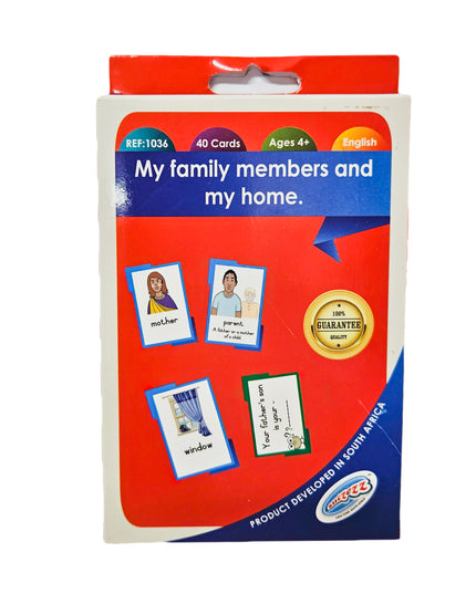 Flash Cards My family members and my home