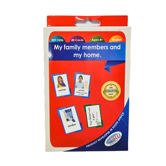 Flash Cards My family members and my home
