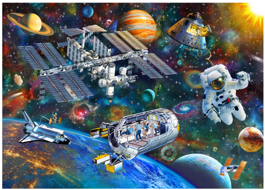 Puzzle - 63 Piece - Space Station
