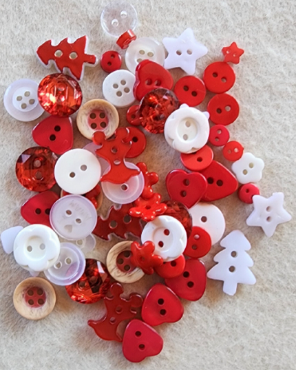 Buttons RED MIX 12g
