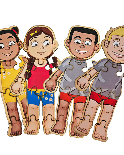 Body Awareness Puzzle Friends Combo - 4 puzzles
