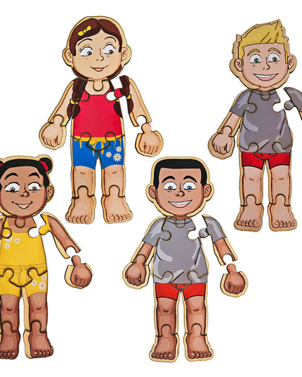 Body Awareness Puzzle Friends Combo - 4 puzzles
