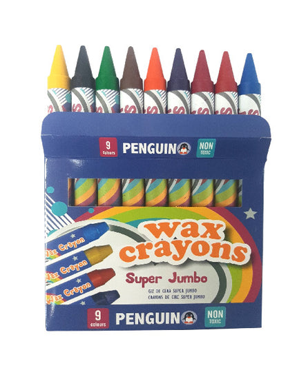 Penguin Super Jumbo Wax Crayons 9's