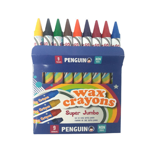 Penguin Super Jumbo Wax Crayons 9's