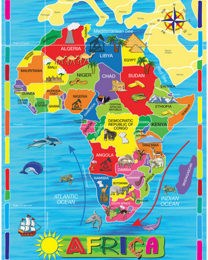 Puzzle - 36 pc Map of Africa