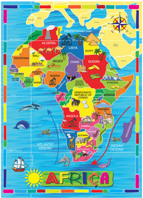 Puzzle - 36 pc Map of Africa