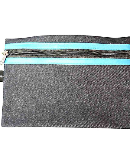 Pencil Bag - Denim 22cm Turquois