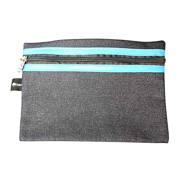 Pencil Bag - Denim 22cm Turquois