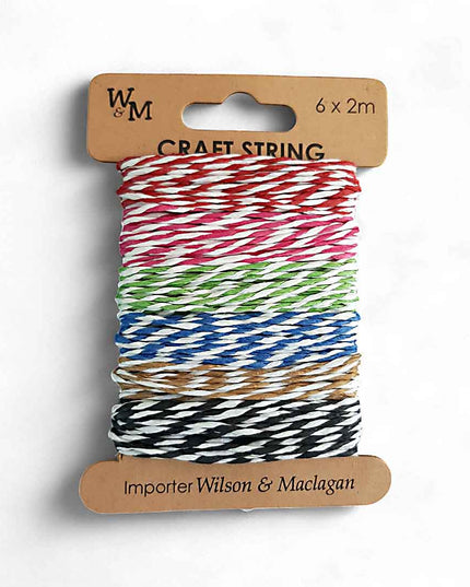 String 6 x Ass colors 2m ea
