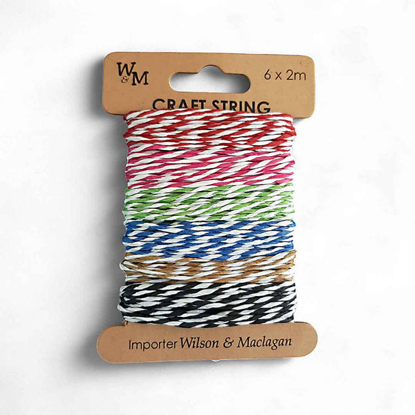 String 6 x Ass colors 2m ea