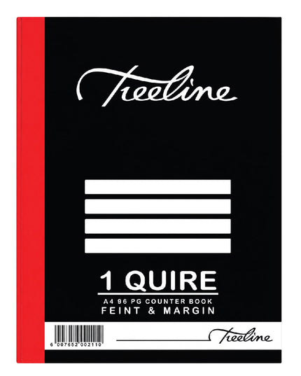 1 Quire Counter Book A4 96pg Feint & Margin 2