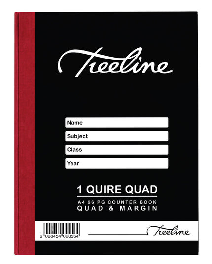 1 Quire Counter Book A4 96pg Quad & Margin 2
