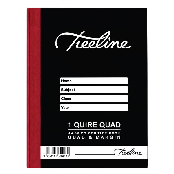 1 Quire Counter Book A4 96pg Quad & Margin 2