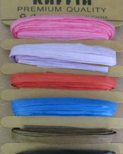 Raffia - Primary Colours 6 x 5m