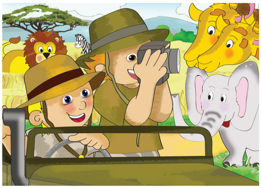 Puzzle - 12 pc Safari