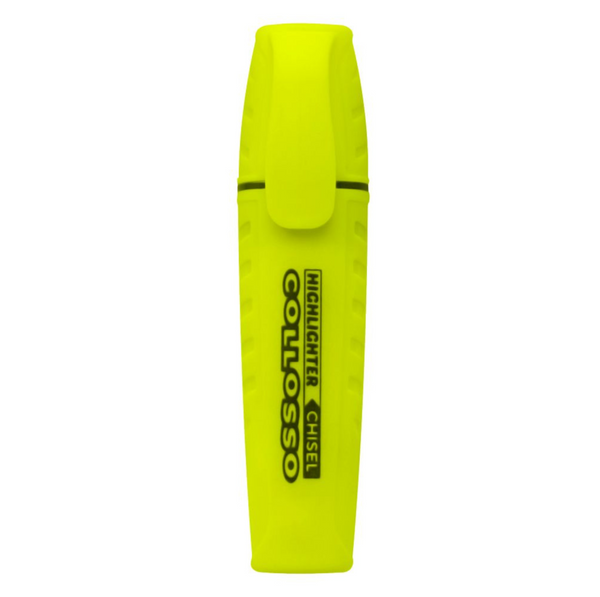 Highlighter Chisel Tip Collosso - Yellow