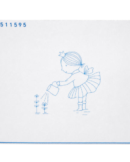 Embroidery Kit - Girl Watering