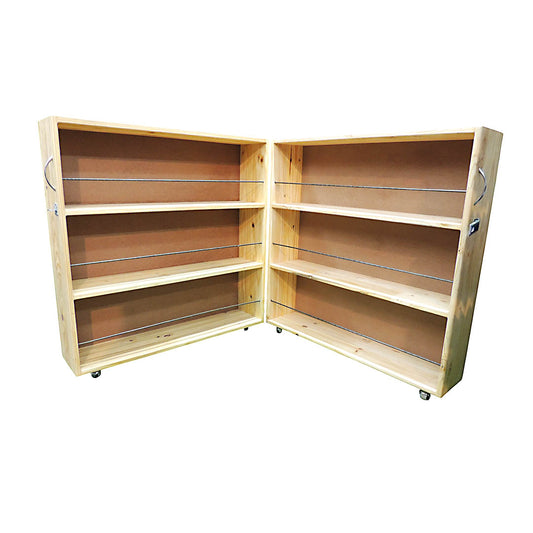 Wooden Book Shelves Single Corner Unit
