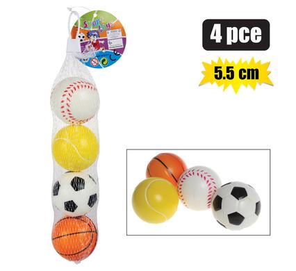 Ball - Sport Set - 5.5cm Set of 4